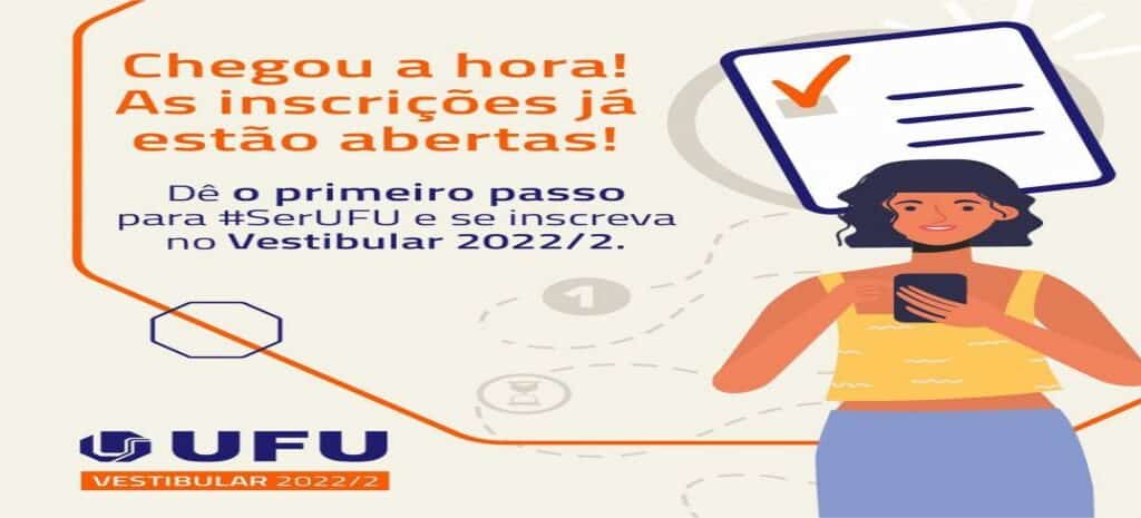 Aberto o período de inscrições para o Vestibular 2022/2 da UFU