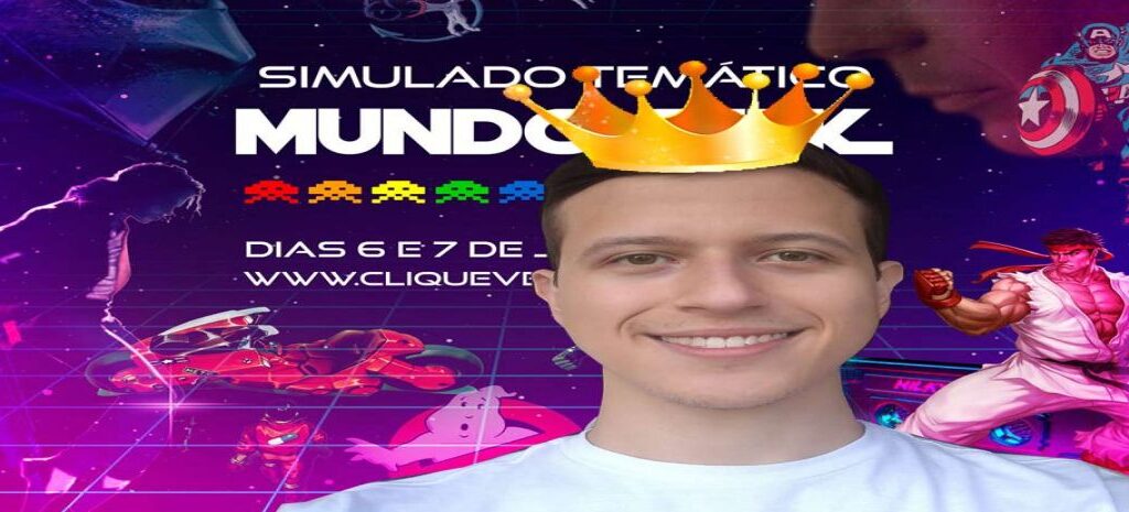 João Marcelo Soares é primeiro colocado no simulado Mundo Geek, confira gabarito