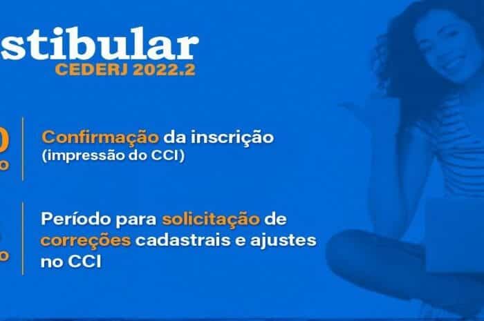 Liberado cartão de confirmação da inscrição do Vestibular Cederj 2022.2_65995ae220ccd.jpeg
