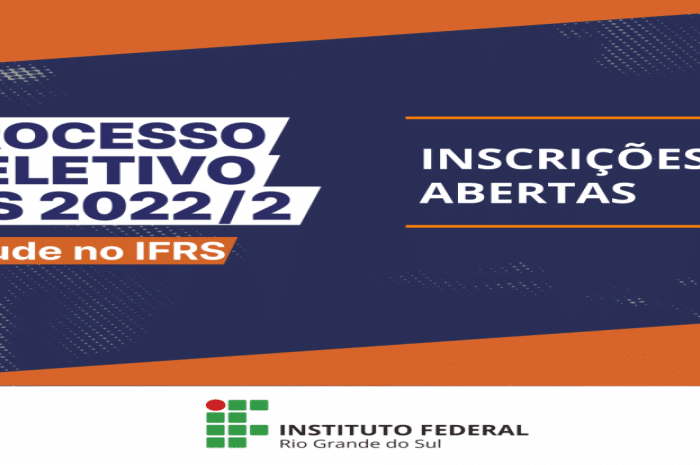 Processo Seletivo de estudantes 2022/2 do IFRS começa a receber inscrições_65995a18402ea.png