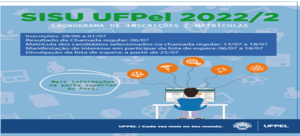 UFPel Cronograma do Sisu 2022/2 é divulgado