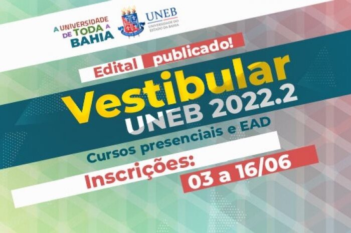 UNEB divulga edital do Vestibular 2022.2 com 3.401 vagas para cursos presenciais e EaD; inscrições de 3 a 16 de junho!_65995aa814ff4.jpeg