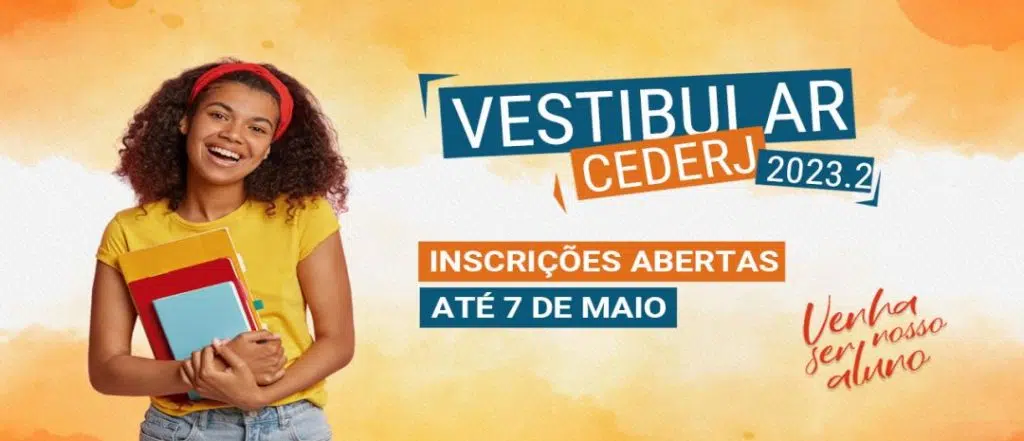 Vestibular Cederj abre inscrições para preenchimento de mais de sete mil vagas nos cursos de graduação