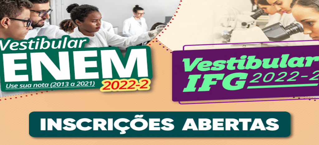Vestibular Enem e Vestibular IFG estão com inscrições abertas