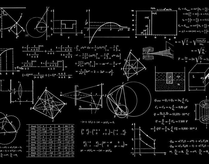 a blackboard with a bunch of diagrams on it