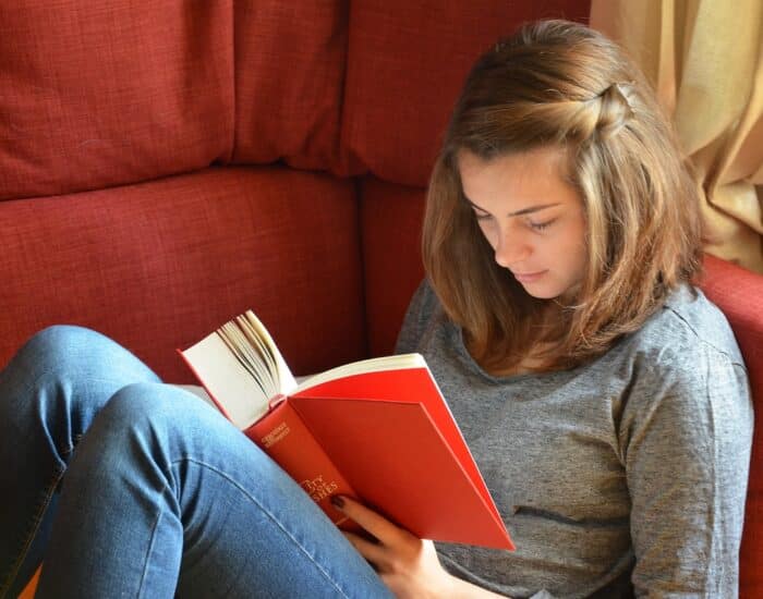 read, a book, girl