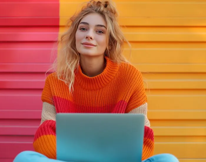 Como Conciliar Férias de Julho e Preparação para o Vestibular 2 ai generated, woman, laptop