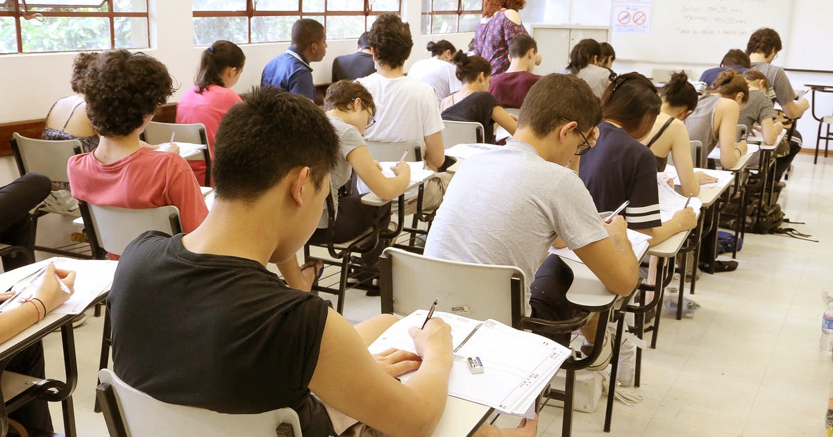Primeira fase da Fuvest teve baixa abstenção de candidatos inscritos – Foto: Marcos Santos/USP Imagens
