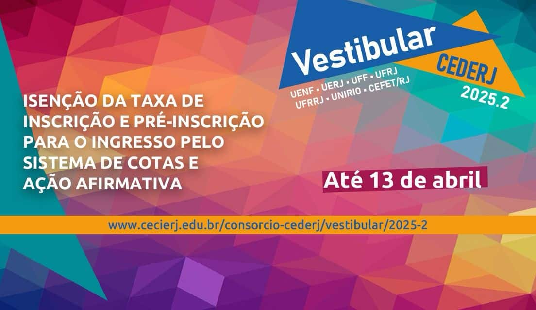 Vestibular Cederj: Inscrições Abertas para 7 Mil Vagas