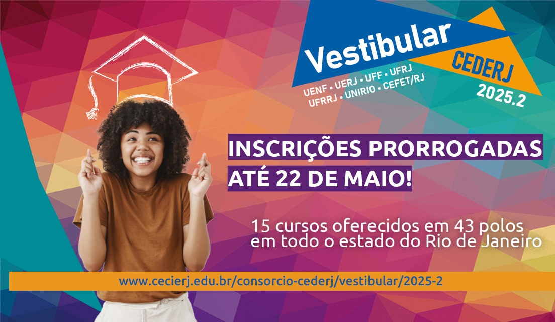 Vestibular Cederj: Inscrições até dia 22 de Maio