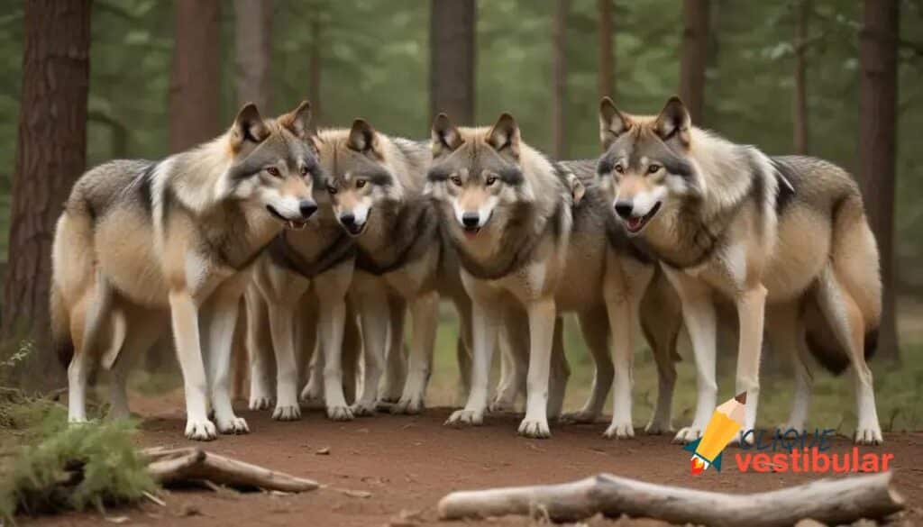 Qual é o coletivo de "lobos"?