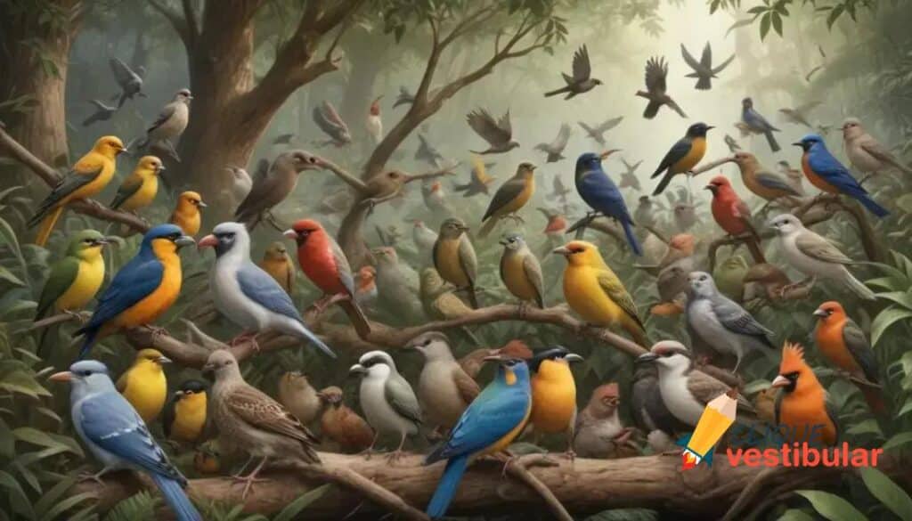 Qual é o coletivo de "aves"?