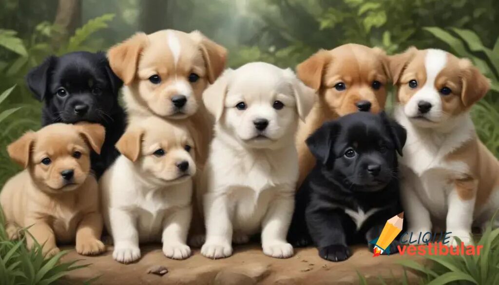 Qual é o coletivo de "filhotes"?