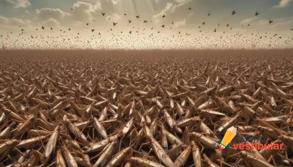 Qual é o coletivo de "gafanhotos"?