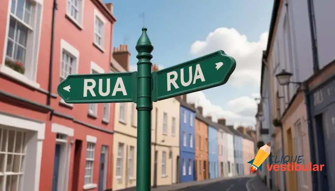 Qual é o diminutivo de "rua"?