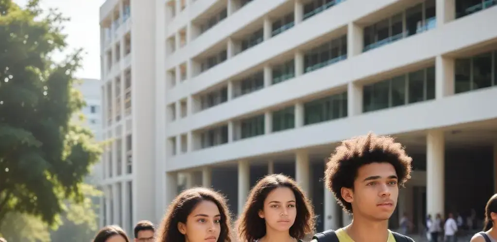 Candidatos se dirigem aos locais de prova do Vestibular UEG 2026/1, prontos para a etapa decisiva da seleção acadêmica.