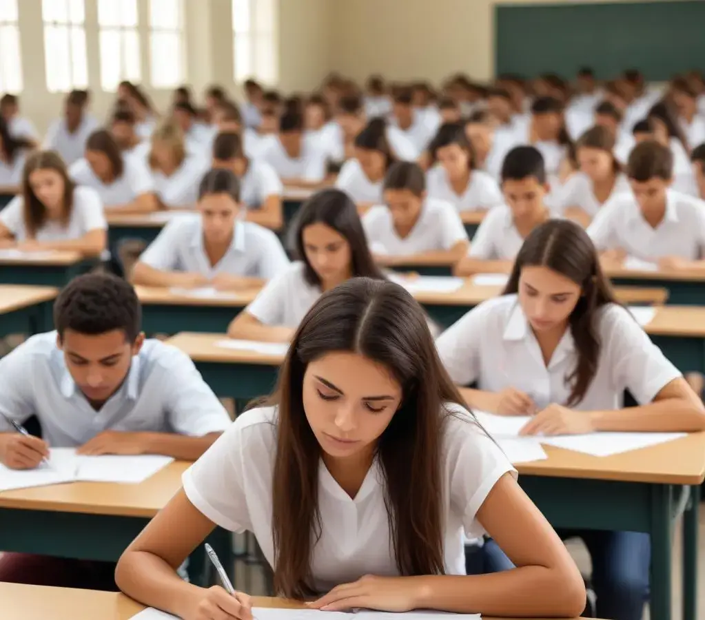 Candidatos realizam a prova do Vestibular da Unemat neste domingo, disputando 2.350 vagas.