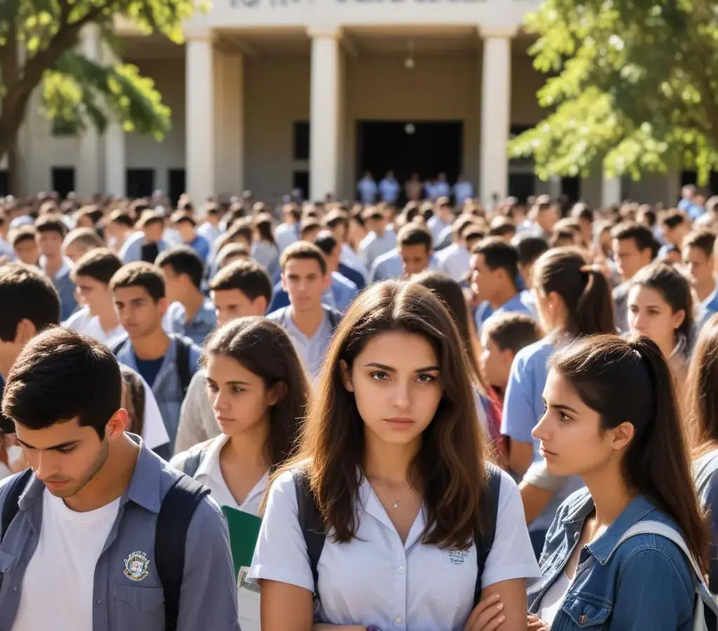 Candidatos se preparam para ingressar nos locais de prova do Vestibular UFRGS 2026, que ocorrerá neste fim de semana.