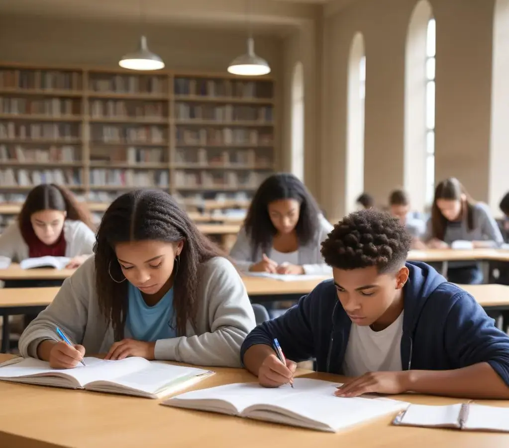 Estudantes se preparam para o novo formato do vestibular da UFU, que terá mudanças a partir de 2026, incluindo a concentração das provas em um único dia e a redação como foco da segunda fase.