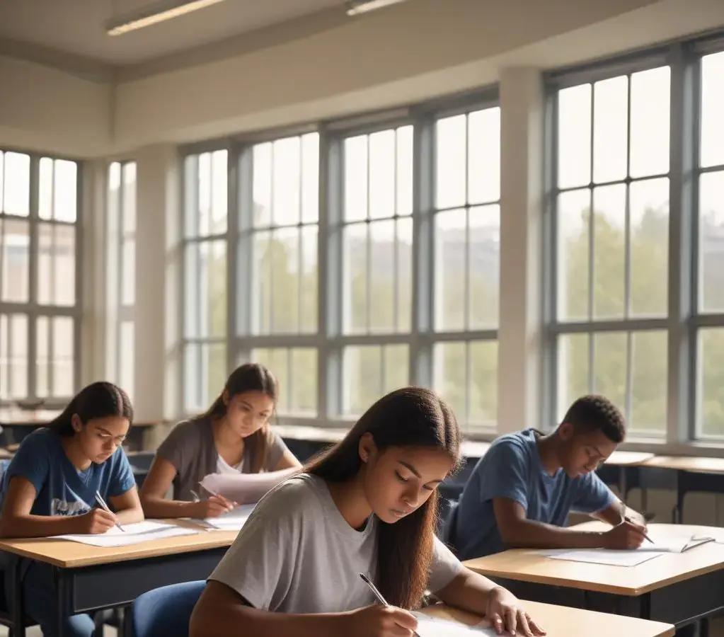 Candidatos do Vestibular Uneb 2026 se preparam para o dia decisivo das provas em um dos locais de aplicação.