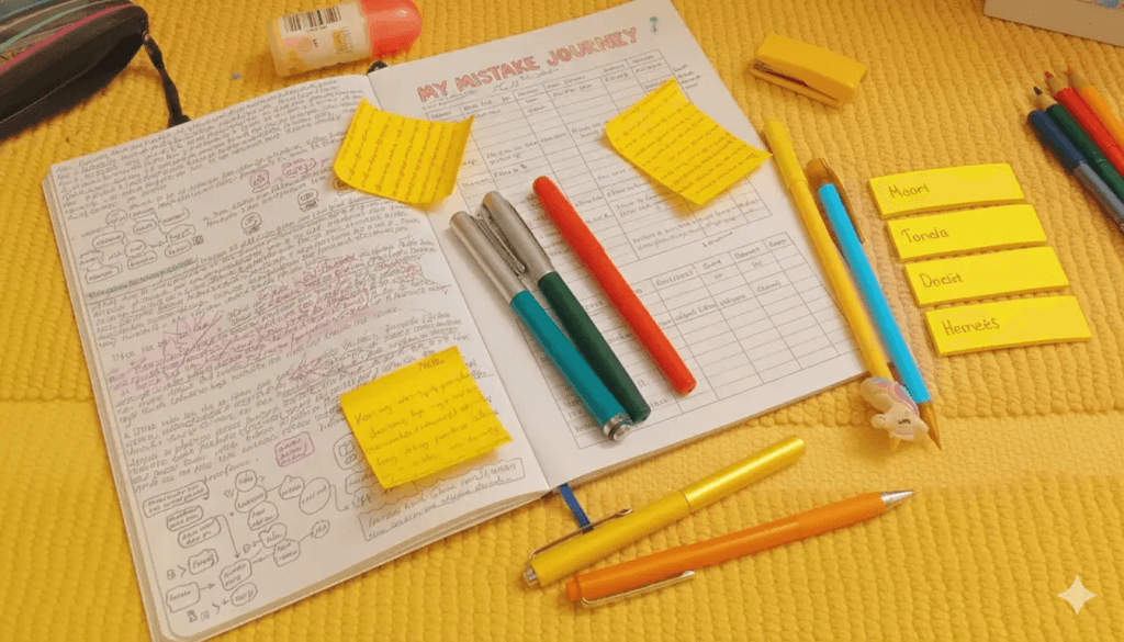 O que é um caderno de erros, para que serve e como montar um? Leia mais em: https://guiadoestudante.abril.com.br/estudo/o-que-e-um-caderno-de-erros-para-que-serve-e-como-montar-um/