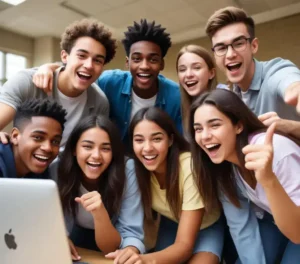 Estudantes celebram a divulgação da segunda chamada do Vestibular Unicamp 2026, um passo importante rumo ao ensino superior.