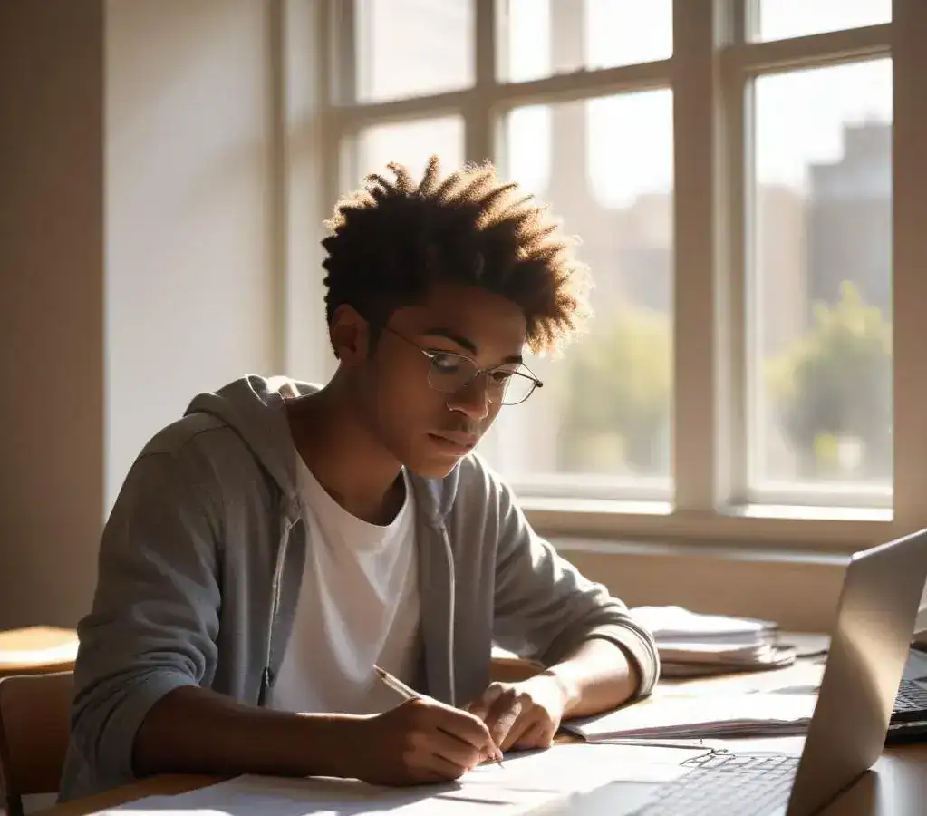 Estudante preenche formulário de isenção para o Vestibular Urca 2026/2, buscando acesso ao ensino superior.