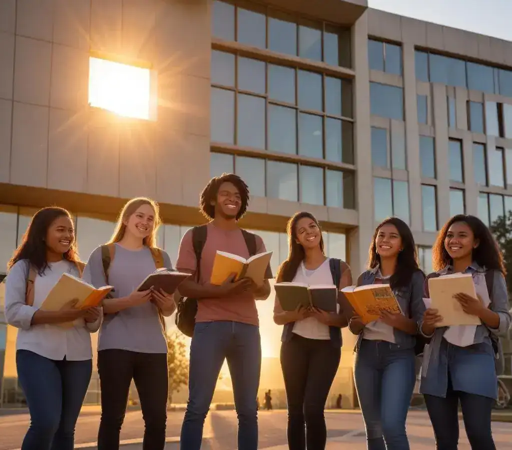 Estudantes em frente ao Ifal Campus Penedo, local das inscrições para o bacharelado em Química Industrial.