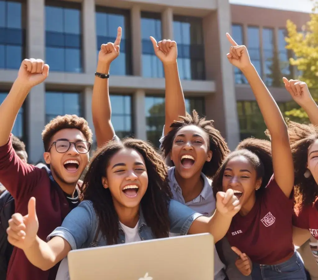 Estudantes celebram a aprovação na Universidade de Brasília após a divulgação do resultado do Vestibular UnB 2026.