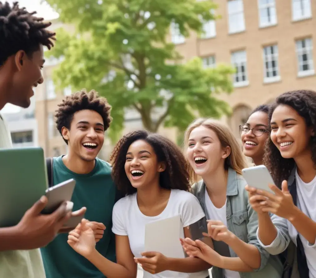 Estudantes consultam a segunda chamada do Vestibular Unesp 2026, com expectativas e celebrações pela aprovação.