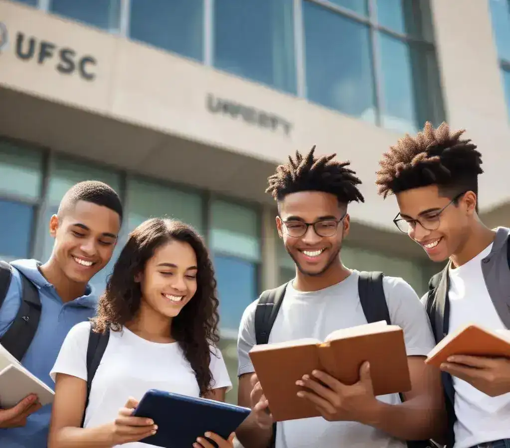 Estudantes se preparam para o Vestibular UFSC 2027, buscando a sonhada vaga na instituição catarinense.