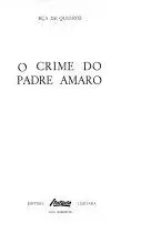 Capa do Livro O Crime do Padre Amaro de Eça de Queirós