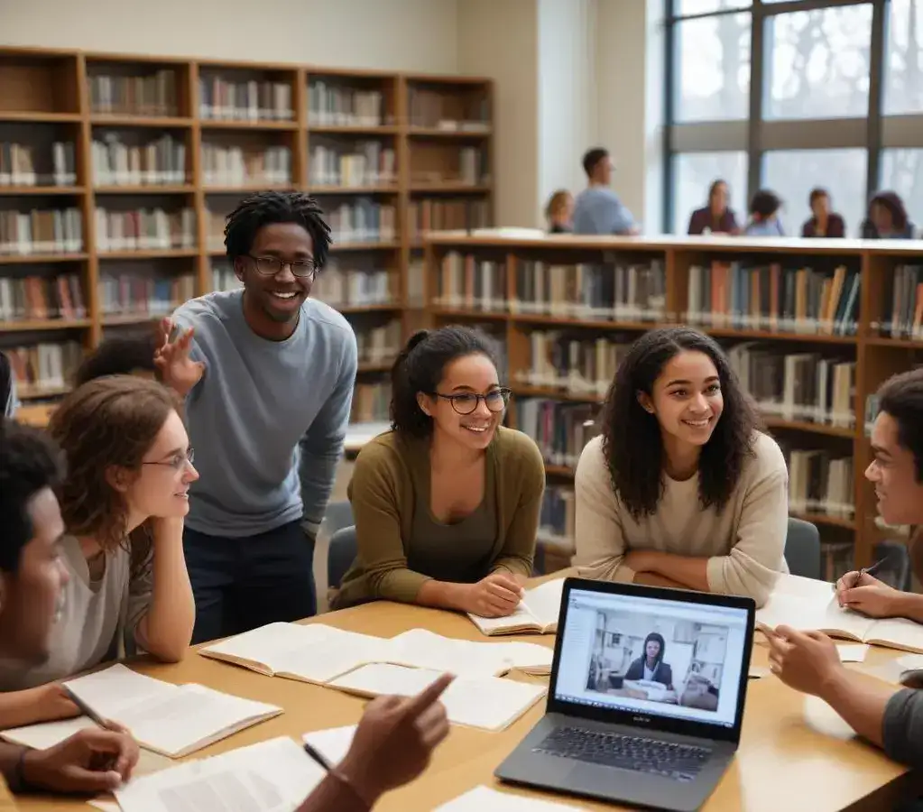 Estudantes em debate, conectando as obras do Oscar 2026, a literatura de Shakespeare e temas de imigração para aprimorar seus estudos para o Enem e vestibulares.