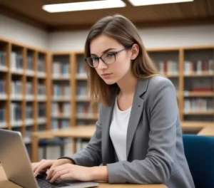 Estudante acessa o portal do Prouni em busca de uma oportunidade de bolsa de estudos.