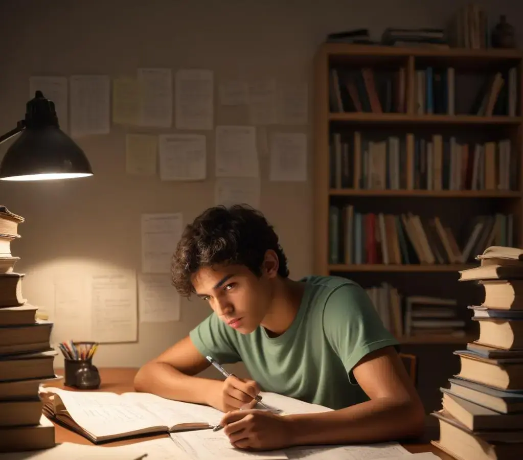 Jovem estudante se dedica intensamente à preparação para os **vestibulares mais difíceis do Brasil**, em busca de uma vaga no ensino superior. Jovem estudante se dedica intensamente à preparação para os **vestibulares mais difíceis do Brasil**, em busca de uma vaga no ensino superior.