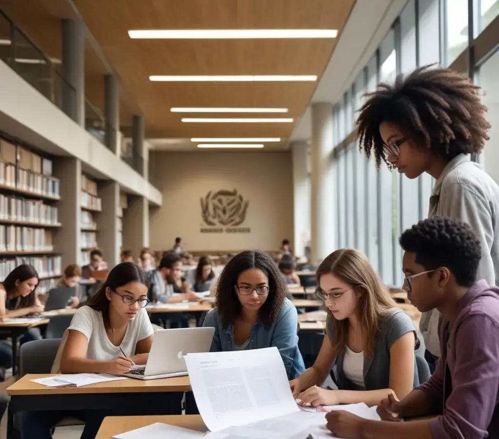 Estudantes empenhados utilizam tecnologia e documentos para acompanhar prazos de Prouni, Fies e vestibulares, buscando vagas no ensino superior.