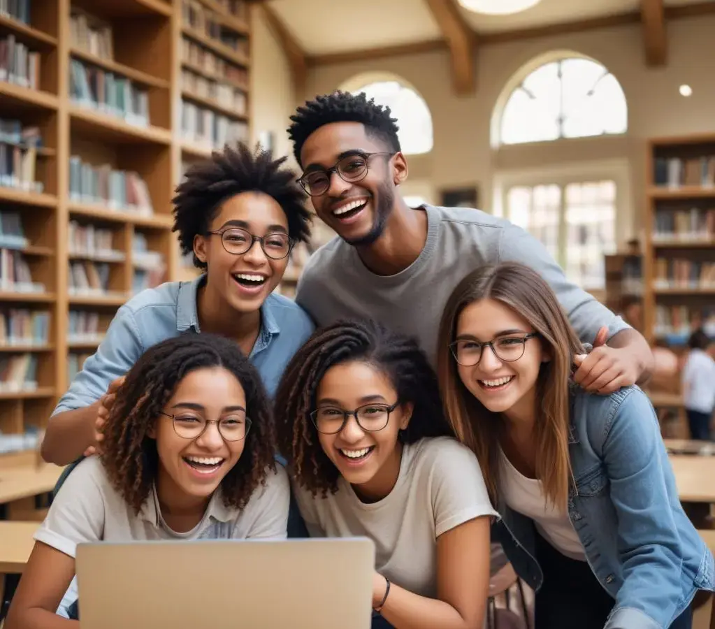 Estudantes celebram a confirmação da matrícula institucional na Universidade do Estado do Amazonas (UEA) para o Vestibular 2025 e SIS 1ª etapa.