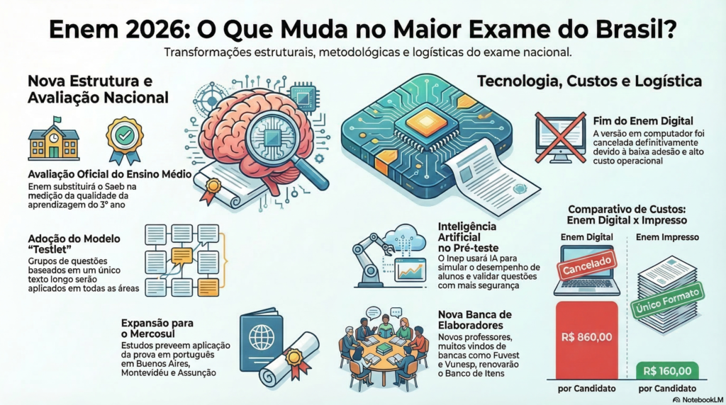 O Enem que você conhecia mudou: 5 reviravoltas para 2026 que todo estudante precisa saber