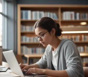 Estudante se preparando para o Vestibular Fatec 2026/2 com foco e disciplina.