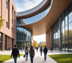 Campus da PUCPR durante o período de abertura do processo seletivo.