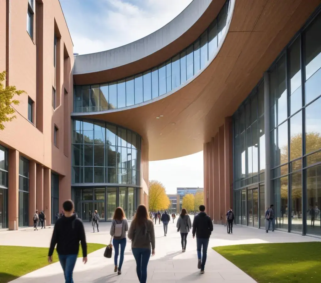 Campus da PUCPR durante o período de abertura do processo seletivo.