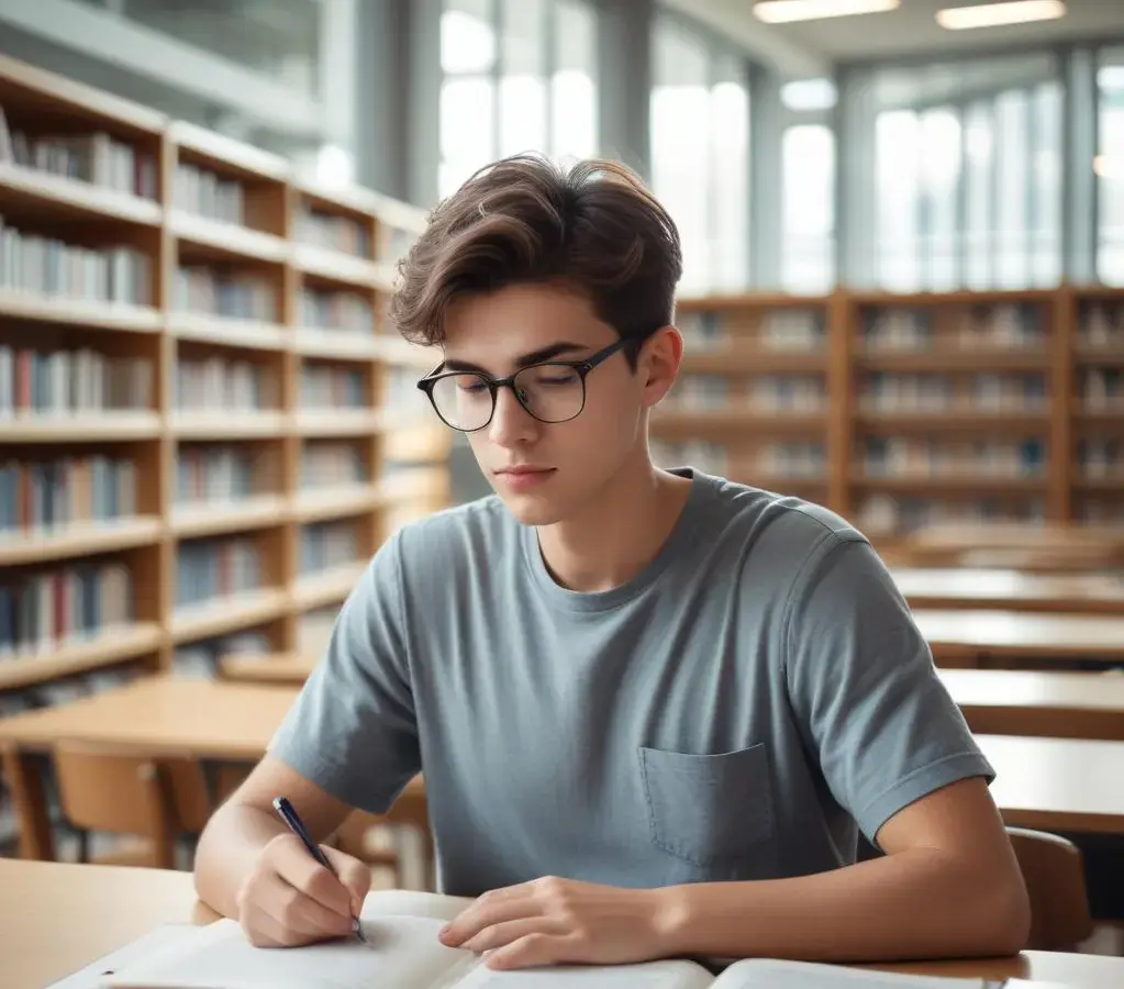 Estudantes em preparação intensiva para o vestibular da Uece.