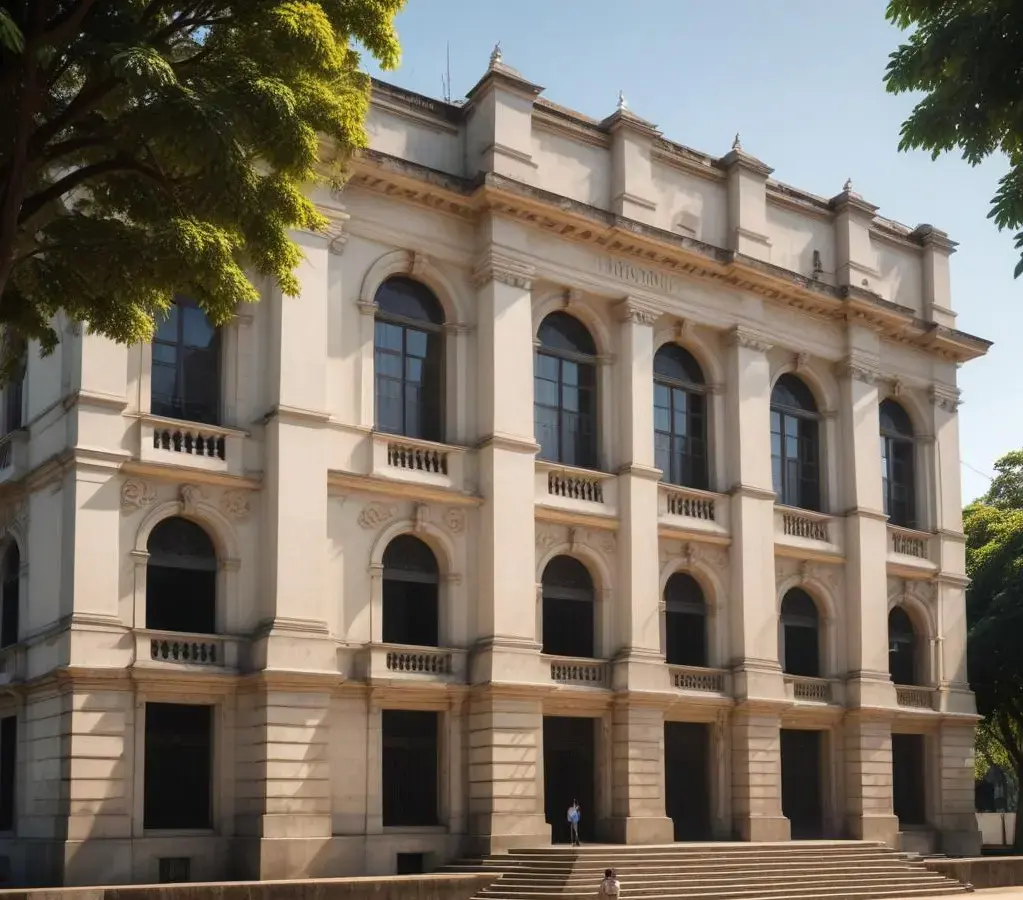 Edifício sede do Instituto Militar de Engenharia, onde são formados os futuros engenheiros do Exército Brasileiro.