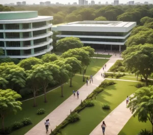 Câmpus da Universidade Estadual de Maringá (UEM), referência em ensino superior no Paraná.