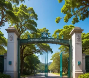 Campus da Universidade Federal de Santa Catarina (UFSC), em Florianópolis, referência em educação superior e pesquisa no Brasil.
