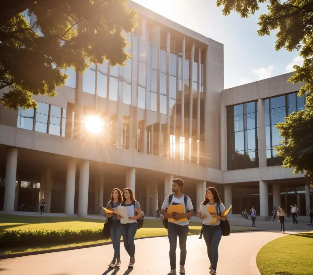 Estudantes buscam informações sobre a matrícula no campus da Uesb durante o período de ingresso do Vestibular 2026.