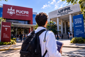 Vestibular de medicina na PUCPR vs. UFPR: qual a diferença prática?