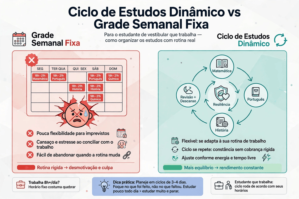 Como conciliar trabalho e estudos para passar no vestibular (Em 10 dicas)